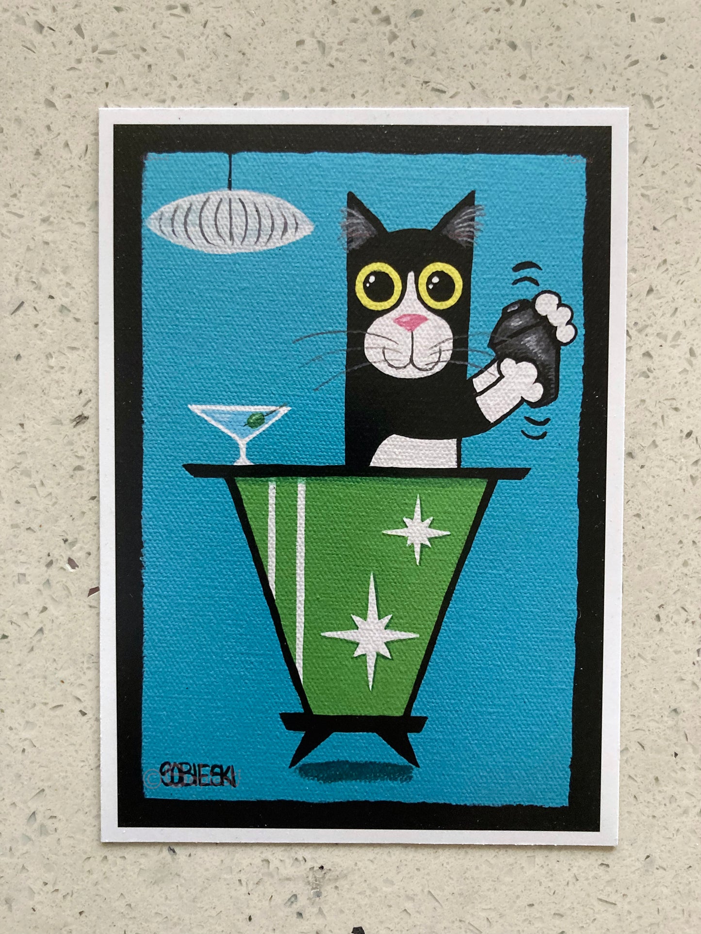 Caturday Cocktails (Tuxedo)