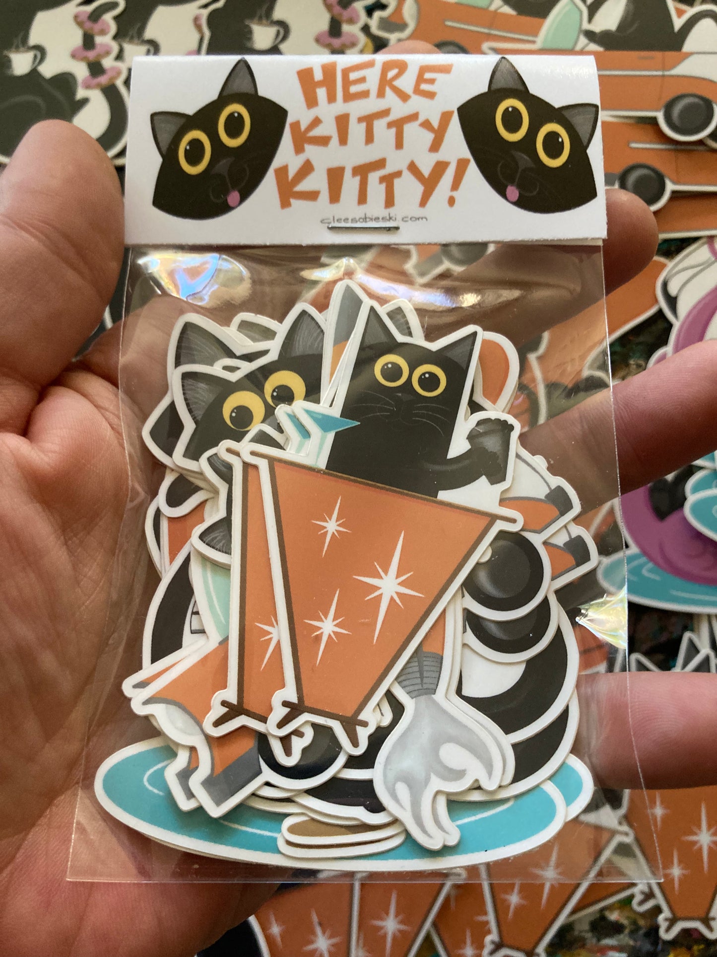 Here Kitty Kitty Sticker Pack